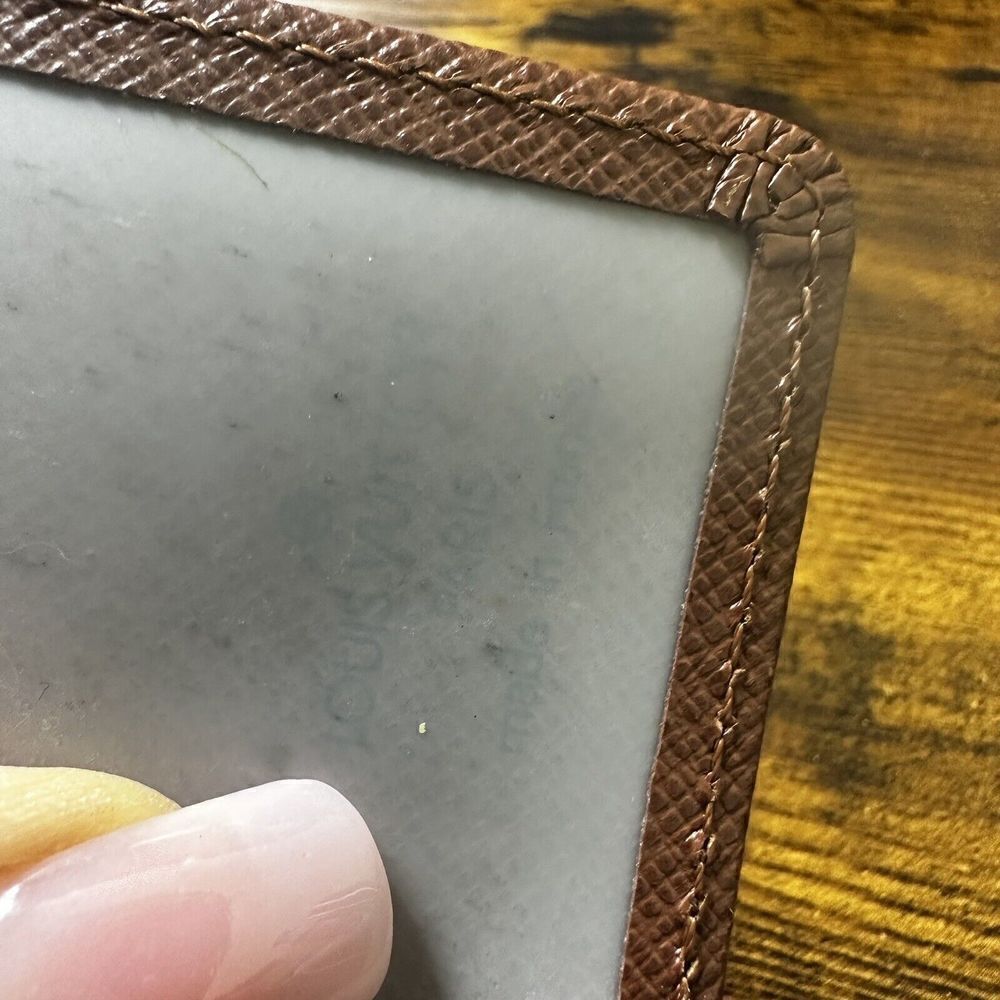 Louis Vuitton Taiga Bifold ID Card Case‎ Slim Wallet Brown Leather - Picture 4 of 10